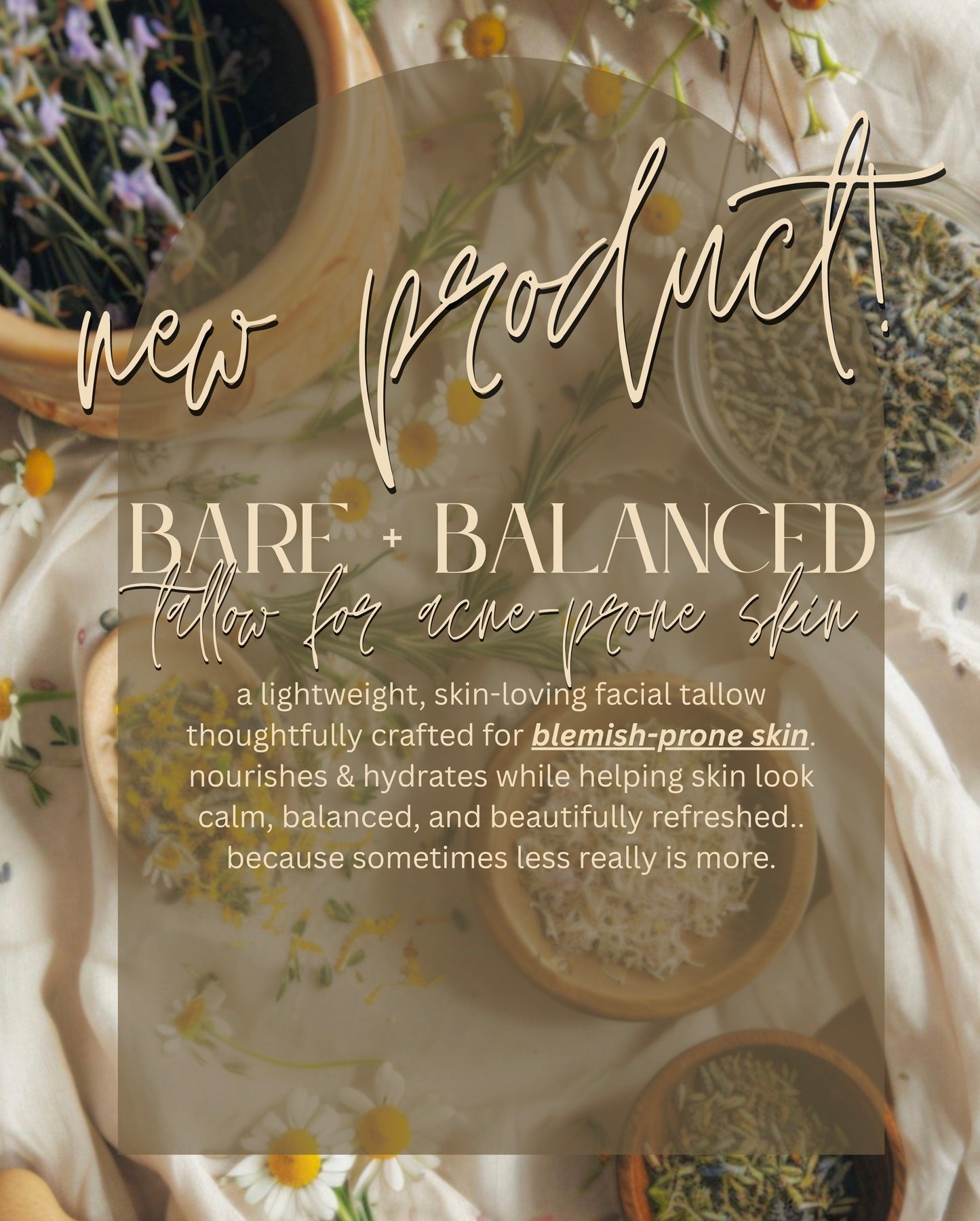 bare + balanced for acne