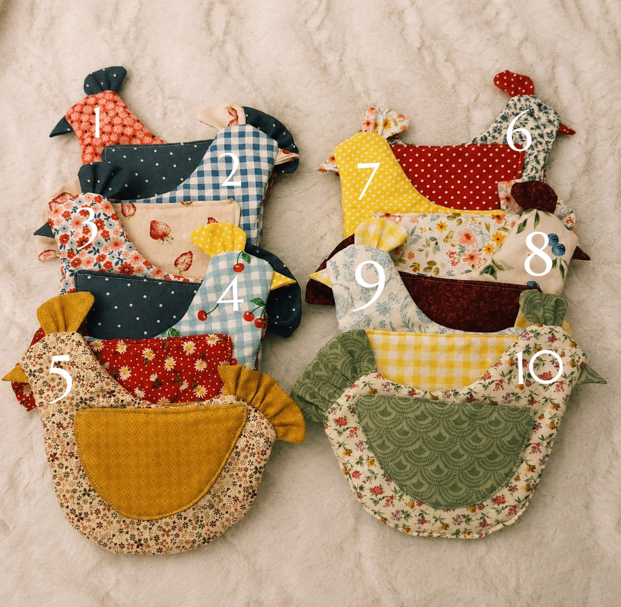 handmade chicken oven mit