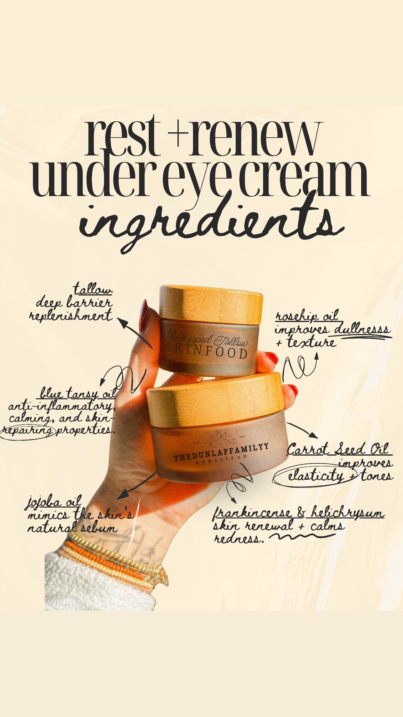 rest + renew under eye cream